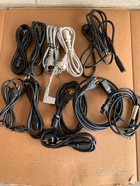 11 cavi elettrici x stampante computer alimentator