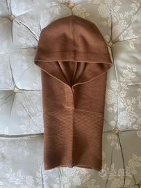 Balaclava marrone chiaro in lana