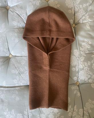 Balaclava marrone chiaro in lana