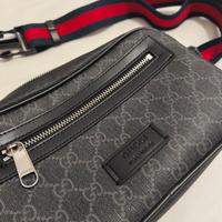 Marsupio Gucci GG nero/grigio