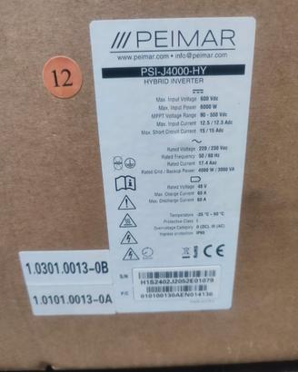 Batteria e inverter per fotovoltaico