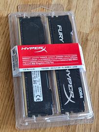 16Gb (2x8Gb) Memoria RAM Kingston HYPERX DDR4 2666