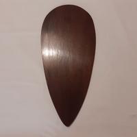 Scudo di legno marrone scuro - color noce