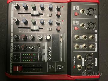 Mixer proel playmix 6 con usb