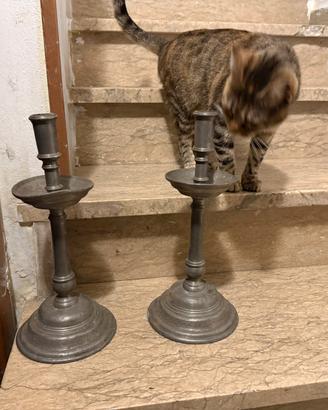 Coppia candelabri del 700