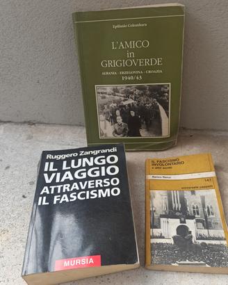 Set Libri vintage il lungo viaggio Fascismo 2+1