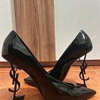 DÉCOLLETÉ OPYUM 110 NERI IN VERNICE E CROMATE