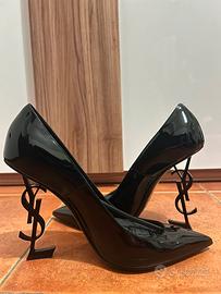 DÉCOLLETÉ OPYUM 110 NERI IN VERNICE E CROMATE