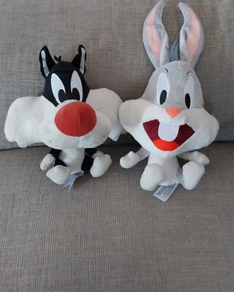 Peluche Looney Tunes,Gatto Silvestro, Bugs Bunny