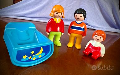 Playmobil 1.2.3. Famiglia con bebé e culla