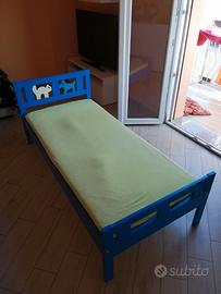 LETTINO IKEA BAMBINO BLU
