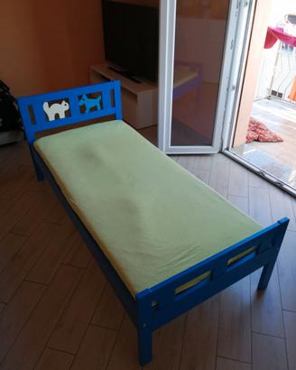 LETTINO IKEA BAMBINO BLU