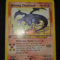 shining charizard first edition carte pokemon 