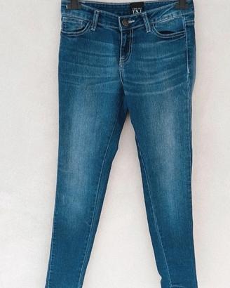 Jeans skinny donna Twinset, tg 27, tg S, blu
