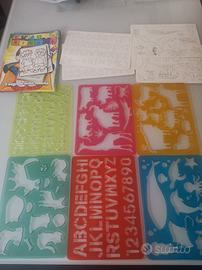 6 stencil bambini made in Germany 