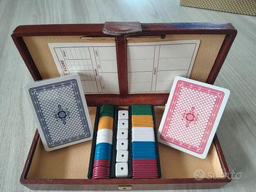 Cofanetto mazzi di carte Bridge