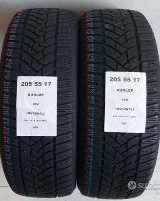 2 gomme 205 55 17 dunlop a954