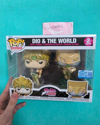 Funko pop Dio e The World Jojo's bizarre Adventure