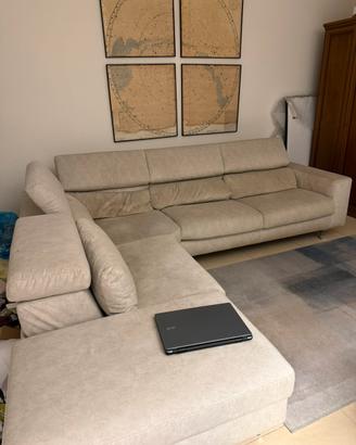 Divano letto angolare con chaise longue relax