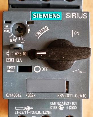 Siemens Sirius 3RV2011-0JA10 interruttore automat.
