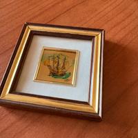 Quadretto con dipinto veliero