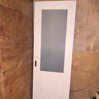 porta interna con vetro satinato