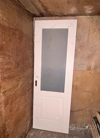 porta interna con vetro satinato