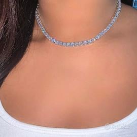 Collana Tennis in Argento 925 NUOVA