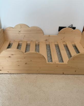 Lettino montessoriano legno abete massello Nuvola