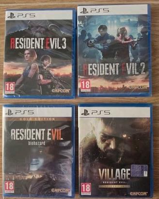 Sony PS5 - Resident Evil 2, 3, 7 e 8 NUOVI