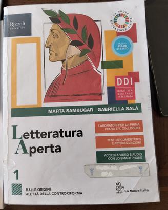 libro Letteratura aperta 1"