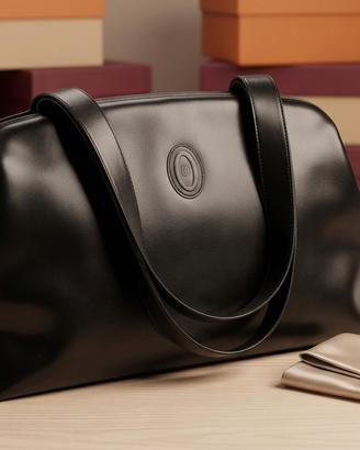 Borsa Pollini in Pelle Nera Vintage