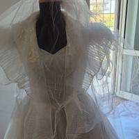 Abito da sposa vintage anni '80. tg 46