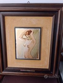 Nudo di Fornoni su lamina argento 800 certificato