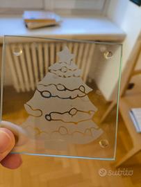 Sottobicchiere e sotto bottiglia natalizia 