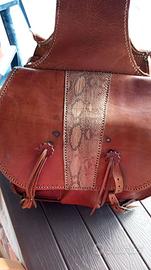 Borse cuoio e pitone