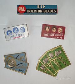 Set lamette rasoio vintage 