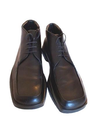 Silvano Mazza polacchino pelle nera 43,5