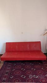 Divano rosso 2/3 posti