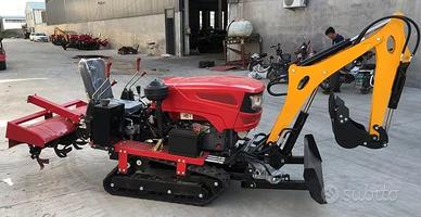 TRATTORE 35CV ESCAVATORE PALA ZAPPATRICE TRINCIA
