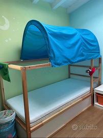 Letto IKEA KURA 90x200 con tenda