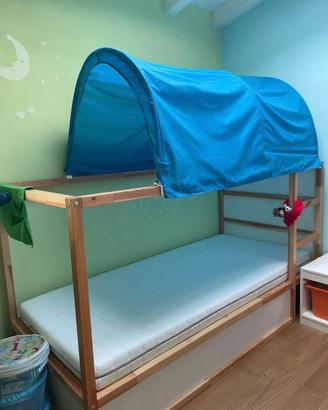 Letto IKEA KURA 90x200 con tenda