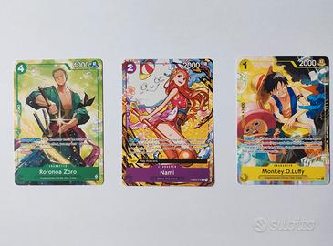One piece Luffy Nami Zoro Card Promo Mint