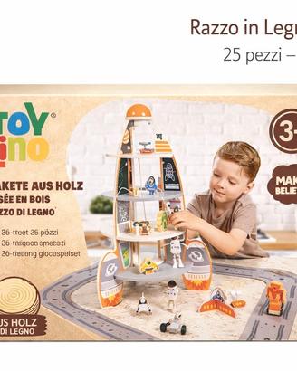 Razzo in Legno Toylino 25pz 3+ anni