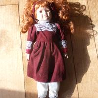 BAMBOLA VINTAGE PORCELLANA ALTEZZA 35 CM