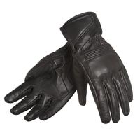 GUANTO PELLE VINTAGE MOTO CAFE RACER ELEVEIT NERO