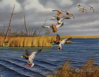  Germani reali ,Quadro ad olio, 80x 100 cm