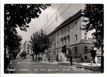 Cartolina Napoli Vomero Scuola Vanvitelli anni 50