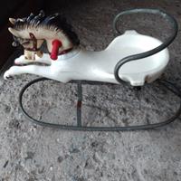 cavallo a dondolo anni 80 vintage 