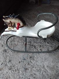 cavallo a dondolo anni 80 vintage 